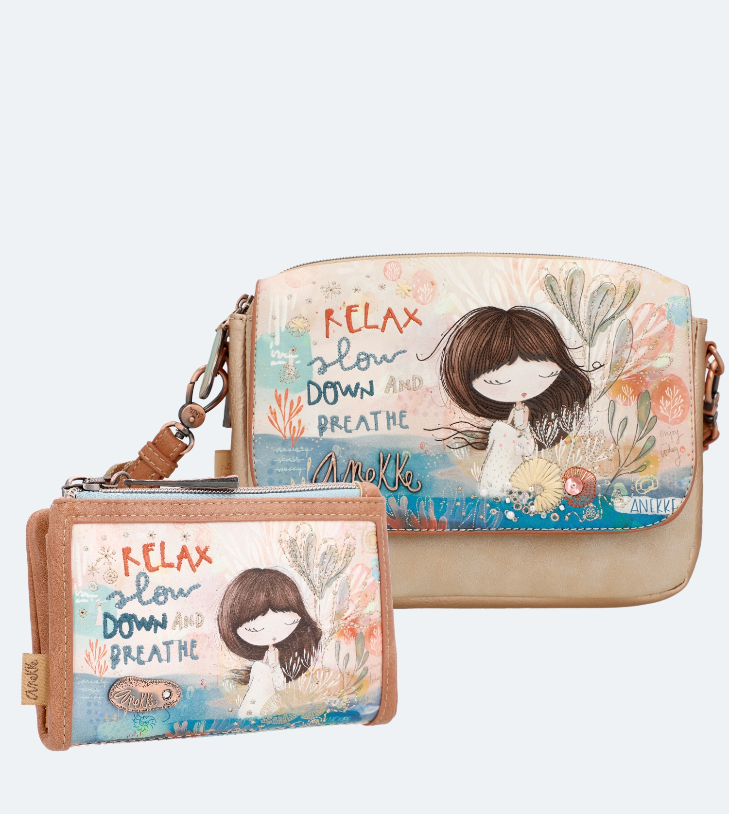 Anekke Mediterranean set crossbody kabelka + peňaženka malá 